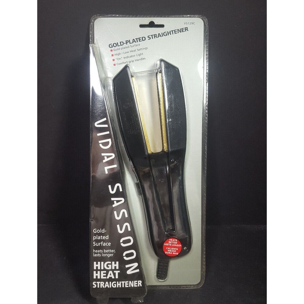 Vidal Sassoon Gold plated Straightener Straightening Iron VS129C